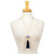 Gold-accented ceramic pendant necklace, 'Talavera Elegance' - Talavera Blue Ceramic Pendant Necklace with Gold Accents