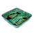 Ceramic dessert plate, 'Fish Fiesta' - Hacienda-Style Talavera Fish-Themed Ceramic Dessert Plate