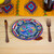 Ceramic dessert plates, 'Mexican Fiesta' (pair) - 2 Ceramic Floral Dessert Plates Crafted in Talavera Style