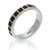 Wood-accented sterling silver band ring, 'Sylvan Interlude' - Minimalist Bocote Wood-Accented Sterling Silver Band Ring