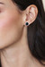 Wood-accented sterling silver stud earrings, 'Freckly Forest' - Polished Wood-Accented Round Sterling Silver Stud Earrings