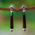 Wood and sterling silver dangle earrings, 'Sylvan Puissance' - Artisan-Made Bocote Wood and Sterling Silver Dangle Earrings