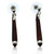 Wood and sterling silver dangle earrings, 'Sylvan Puissance' - Artisan-Made Bocote Wood and Sterling Silver Dangle Earrings