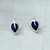 Wood-accented sterling silver stud earrings, 'Genuine Forest' - Wood-Accented Leaf-Shaped Sterling Silver Stud Earrings
