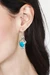 Turquoise dangle earrings, 'Serene Realm' - High-Polished Natural Turquoise Dangle Earrings from Mexico