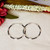 Sterling silver hoop earrings, 'Stylish Blend' - Modern Oxidized Polished Taxco Silver Hoop Earrings