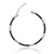 Sterling silver hoop earrings, 'Stylish Blend' - Modern Oxidized Polished Taxco Silver Hoop Earrings