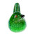 Wood alebrije figurine, 'Mockingbird of Luck' - Hand-Painted Green Copal Wood Mockingbird Alebrije Figurine