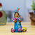 Ceramic sculpture, 'Woman with Piggies' - Hand-Painted Ceramic Sculpture of Mexican Woman with Piglets (image 2j) thumbail