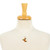 Natural flower pendant necklace, 'Orange Hummingbird' - Resin-Coated Natural Flower Hummingbird Pendant Necklace