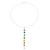 Natural flower pendant necklace, 'Chakra Vibrancy' - Resin-Coated Natural Flower Silver Chakra Pendant Necklace