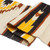 Zapotec wool table runner, 'Ancestral Lightning' (large) - Handmade Zapotec Geometric-Themed 100% Wool Table Runner