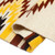 Zapotec wool table runner, 'Ancestral Lightning' (medium) - Geometric-Patterned Yellow and Beige 100% Wool Table Runner
