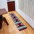 Zapotec wool table runner, 'Maroon Thunders' - Artisan-Made Geometric Zapotec Wool Table Runner in Maroon
