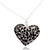 Ceramic pendant necklace, 'Thriving Heart' - Handcrafted Heart-Themed Pendant Necklace with Leafy Motifs thumbail