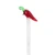 Handblown recycled glass drink stirrers, 'Chili Pepper Cheers' (pair) - Pair of Handblown Recycled Glass Chili Pepper Drink Stirrers