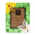 Stained glass photo frame, 'Green Memories' (5x7) - Floral Green Stained Glass Photo Frame from Mexico (5x7)