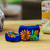 Carteras de monedas de algodón bordadas, (par) - Padre de monedera de monedas de algodón azul real con cremallera con tema floral