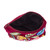 Embroidered cotton cosmetic bag, 'Spring Makeup' - Spring-Themed Embroidered Burgundy 100% Cotton Cosmetic Bag