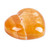Onyx home accent, 'You Own my Heart' - Hand-Carved Brown Onyx Home Accent with Heart Design