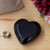 Marble home accent, 'My Heart is Yours' - Heart-Themed Home Accent Hand-Carved from Black Marble