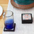 Onyx and marble coasters, 'Chess Harmony' (set of 4) - Chess Board-Themed Carved Onyx Marble Coasters (Set of 4)