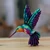 Arte de pared de madera - Arte De Pared De Pino Tallado Con Tallado Pintado A Mano Pintado A Mano De Colibrí