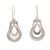 Sterling silver dangle earrings, 'Precious Pelicans' - Modern Pelican-Themed Sterling Silver Dangle Earrings