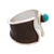 Turquoise wrap cocktail ring, 'Contemporary Touch' - Modern Darkened Silver Wrap Cocktail Ring with Turquoise Gem