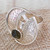 Labradorite wrap cocktail ring, 'Modern Textures' - Textured Modern Labradorite Silver Wrap Cocktail Ring