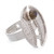 Labradorite wrap cocktail ring, 'Modern Textures' - Textured Modern Labradorite Silver Wrap Cocktail Ring