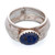 Lapis lazuli cocktail ring, 'Sophisticated Blue' - Modern Sterling Silver Cocktail Ring with Lapis Lazuli Stone