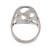 Anillo de cóctel de plata de ley - Moderna Openwork Polished Sterling Silver Ring