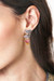 Amazonite and amber drop earrings, 'Blissful Butterfly' - Amazonite Amber Sterling Silver Butterfly Drop Earrings