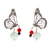 Multi-gemstone statement earrings, 'Sublime Monarch Butterfly' - Butterfly-Themed Multi-Gemstone Silver Statement Earrings