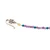 Amethyst and reconstituted turquoise beaded charm bracelet, 'Magical Butterflies' - Amethyst Reconstituted Turquoise Butterfly Charm Bracelet