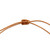 Carnelian and silk tassel bracelet, 'Tassel of Courage' - Honey-Toned Silk and Carnelian Tassel Bracelet from Mexico