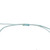 Amazonite and silk tassel bracelet, 'Tassel of Peace' - Turquoise Silk and Amazonite Tassel Bracelet from Mexico