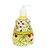 Ceramic liquid soap dispenser, 'Pastel Talavera' - Talavera-Style Floral and Leaf Ceramic Liquid Soap Dispenser