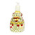 Ceramic liquid soap dispenser, 'Pastel Talavera' - Talavera-Style Floral and Leaf Ceramic Liquid Soap Dispenser