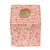 Ceramic tissue box cover, 'Talavera Delight' - Handcrafted Talavera-Style Ceramic Tissue Box Cover in Pink