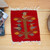 Zapotec wool table mat, 'Red Bird Kingdom' - Red Handwoven Zapotec Style Bird Decorative Wool Table Mat