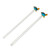 Handblown recycled glass drink stirrers, 'Sea Turtle Cheers' (pair) - Pair of Sea Turtle Handblown Recycled Glass Drink Stirrers
