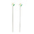 Handblown recycled glass drink stirrers, 'Calla Lily Cheers' (pair) - Pair of Calla Lily Handblown Recycled Glass Drink Stirrers
