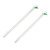 Handblown recycled glass drink stirrers, 'Calla Lily Cheers' (pair) - Pair of Calla Lily Handblown Recycled Glass Drink Stirrers