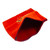 Zapotec wool cushion cover, 'Vibrant Eye of God' - Zapotec Red Wool Cushion Cover Woven by Hand in Mexico