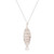 Sterling silver pendant necklace, 'Tide of Fins' - Artisan-Made Polished Sterling Silver Fish Pendant Necklace