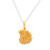 Gold-plated pendant necklace, 'Marine Golden' - Handmade Polished 18k Gold-Plated Seashell Pendant Necklace