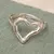 Sterling silver band ring, 'Heart Light' - Romantic-Themed Sterling Silver Heart Band Ring from Mexico