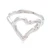 Sterling silver band ring, 'Heart Light' - Romantic-Themed Sterling Silver Heart Band Ring from Mexico